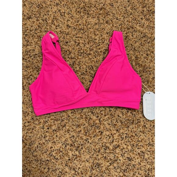 Womens High Waisted Bikini Set Two Piece Cheeky Hot Pink‎ Swimsuit S - Picture 4 of 10